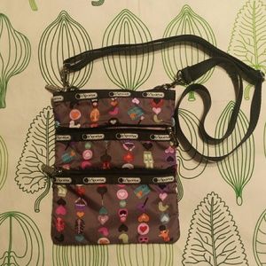 LeSportsac crossbody purse, adorable Russian theme